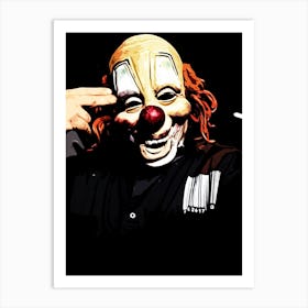Clown Face slipknot band 2 Art Print