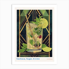 Art Deco Caipirinha 1 Poster Art Print