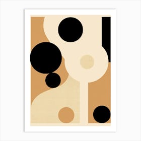 Retro Radiance; Mid Century Geometry Art Print