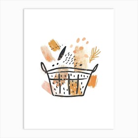 Basket Of Vegetables Art Print