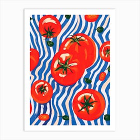 Tomatoes Fruit Summer Illustration 4 Art Print