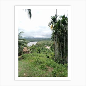 View Of A River Art Print