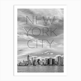 NYC Lower Manhattan And Hudson River Art Print