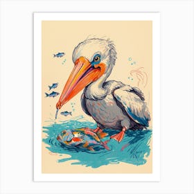 Pelican 5 Art Print