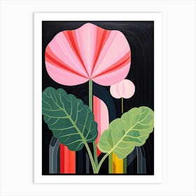 Cyclamen 5 Hilma Af Klint Inspired Flower Illustration Art Print