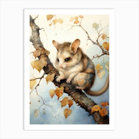 Adorable Chubby Climbing Possum 1 Art Print