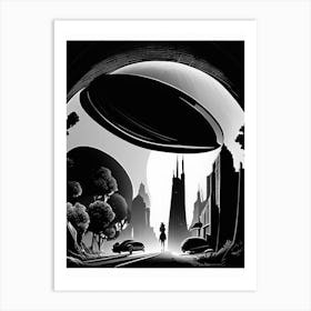 Terrestrial Noir Comic Space Art Print