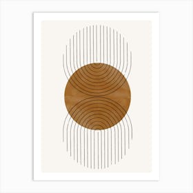 Bohemian Circle Of Circles Art Print