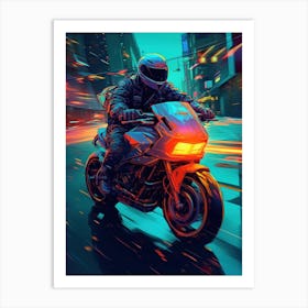 Night Rider 6 Art Print