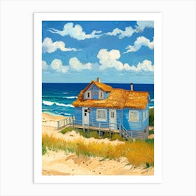 House On The Beach Art Print