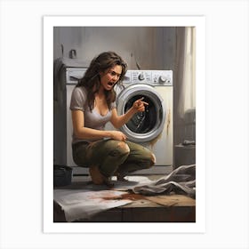 Washing Machine Art Print