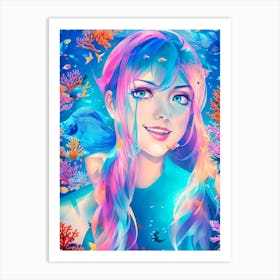 Mermaid Painting Art Print