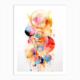 Abstract Watercolor Painting 1 Art Print