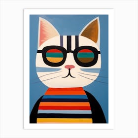 Little Cat 3 Wearing Sunglasses Art Print