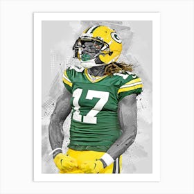 Davante Adams Green Bay Packers Art Print