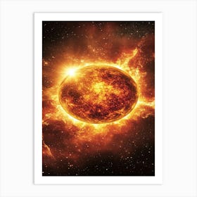 Sun In Space Art Print