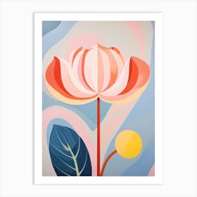 Tulip 5 Hilma Af Klint Inspired Pastel Flower Painting Art Print