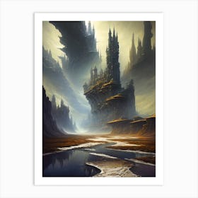 Fantasy Landscape Painting 1 Art Print