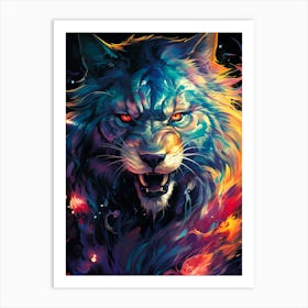 Wolf Painting Art Print