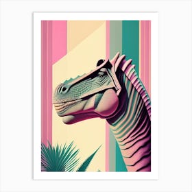 Camarasaurus Pastel Dinosaur Art Print