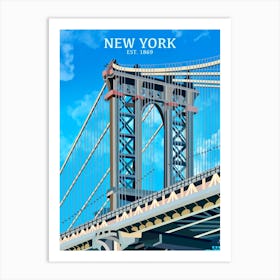 New York Print | Brooklyn Bridge Print Art Print