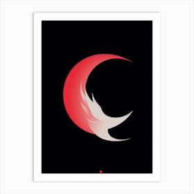 Dragon Minimalist Abstract 3 Art Print