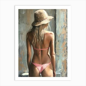 Girl In A Bikini Art Print