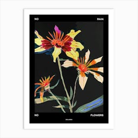 No Rain No Flowers Poster Gaillardia 2 Art Print