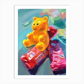 Gummy Bears Oil Painting 1 Art Print