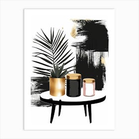 Black And Gold 38 Art Print