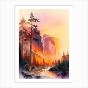 The Yosemite National Park 3 Art Print