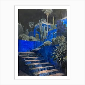 Blue Garden 2 Art Print