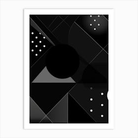 Abstract Black And White Art Print