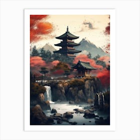 Japanese Pagoda 19 Art Print