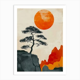 Asian Landscape Canvas Print Art Print