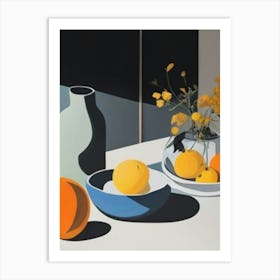 Still Life With Oranges 5 Art Print