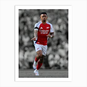 Gabriel Jesus Of Arsenal Art Print