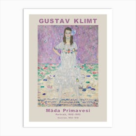 Mäda Primavesi Gustav Klimt Malerei, pastel Klimt Typografie Art Print