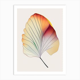 Ginkgo Leaf Abstract 6 Art Print