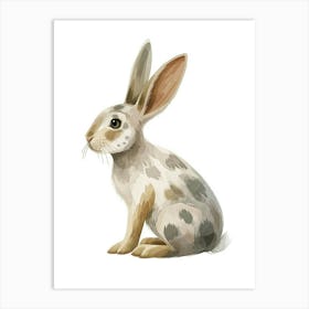 Rhinelander Rabbit Kids Illustration 1 Art Print