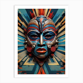 Mask Of The Gods Art Print