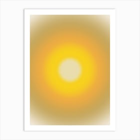 Yellow Sun Art Print