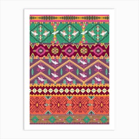 Seamless Colorful Pattern Art Print