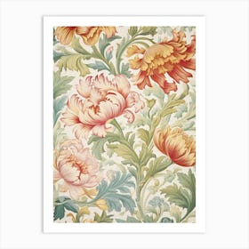 Floral Wallpaper 43 Art Print