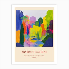 Colourful Gardens Botanischer Garten Muenchen Nymphenburg Germany 4 Red Poster Art Print