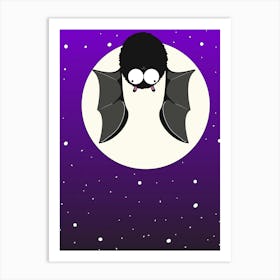 Bat In The Moonlight 1 Poster