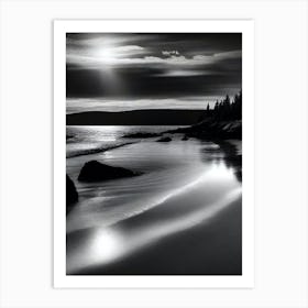 Moonlight On The Beach Art Print