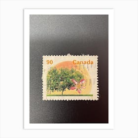 Canadian Postage Stamp 3 Art Print