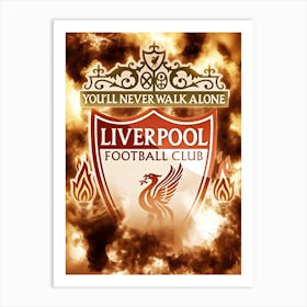 Logo Liverpool 4 Art Print