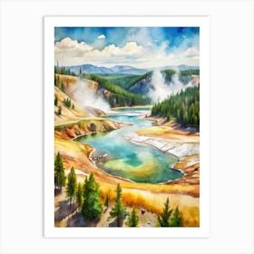 Yellowstone National Park Usa Art Print